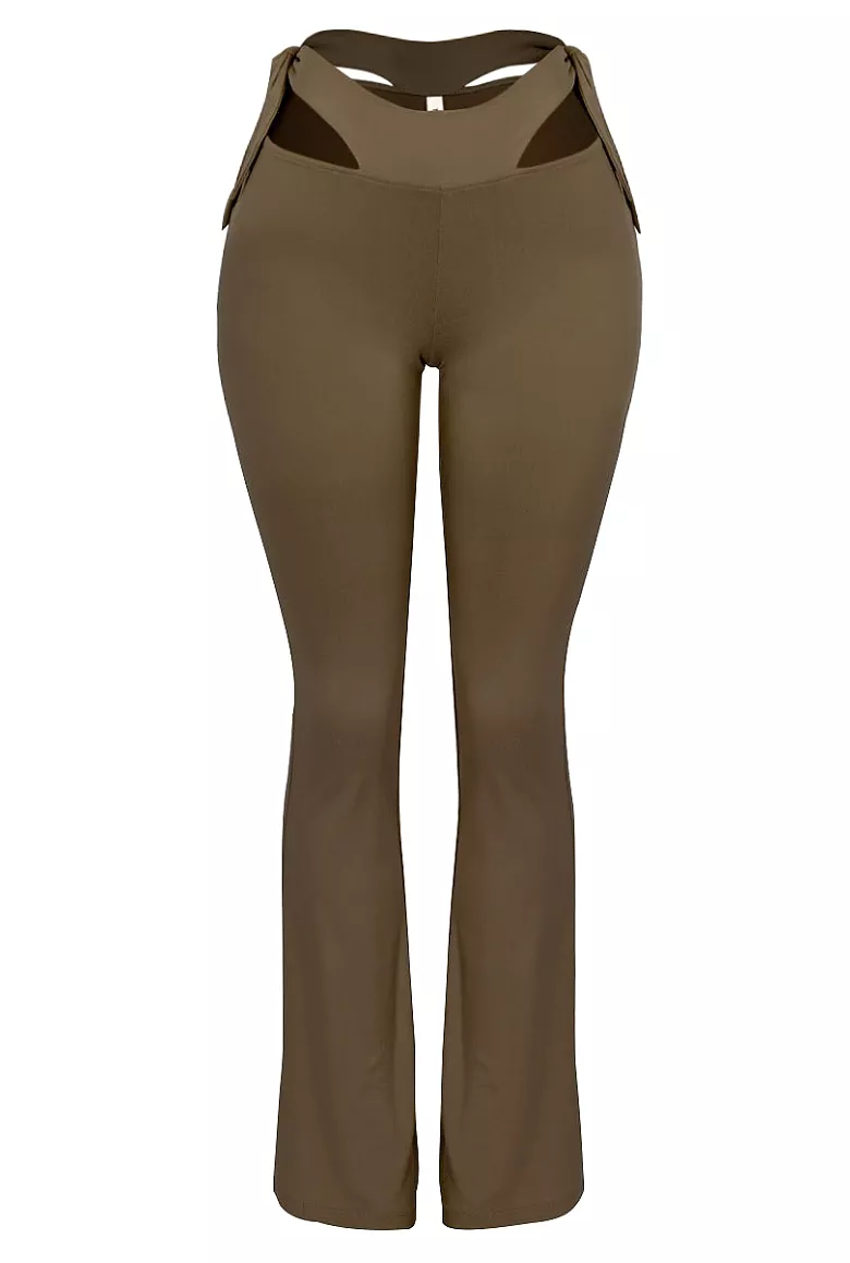 Sheridan Flare Leggings - Brown