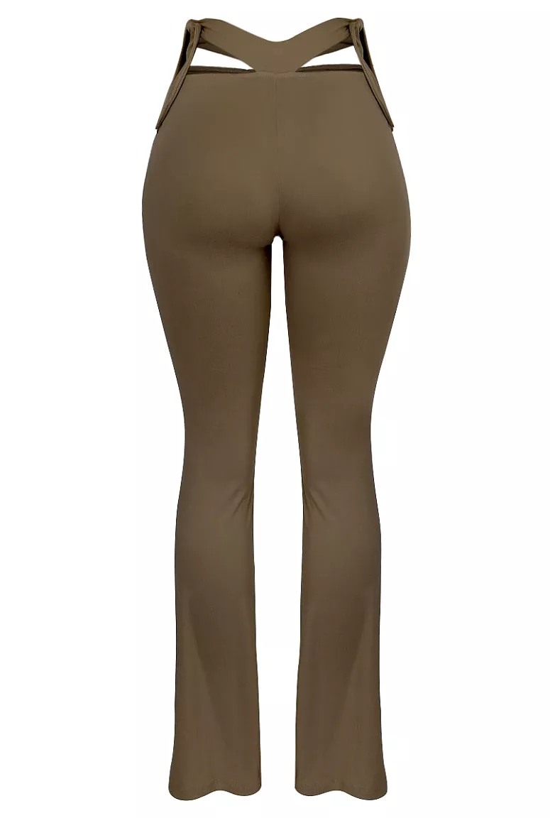 Sheridan Flare Leggings - Brown