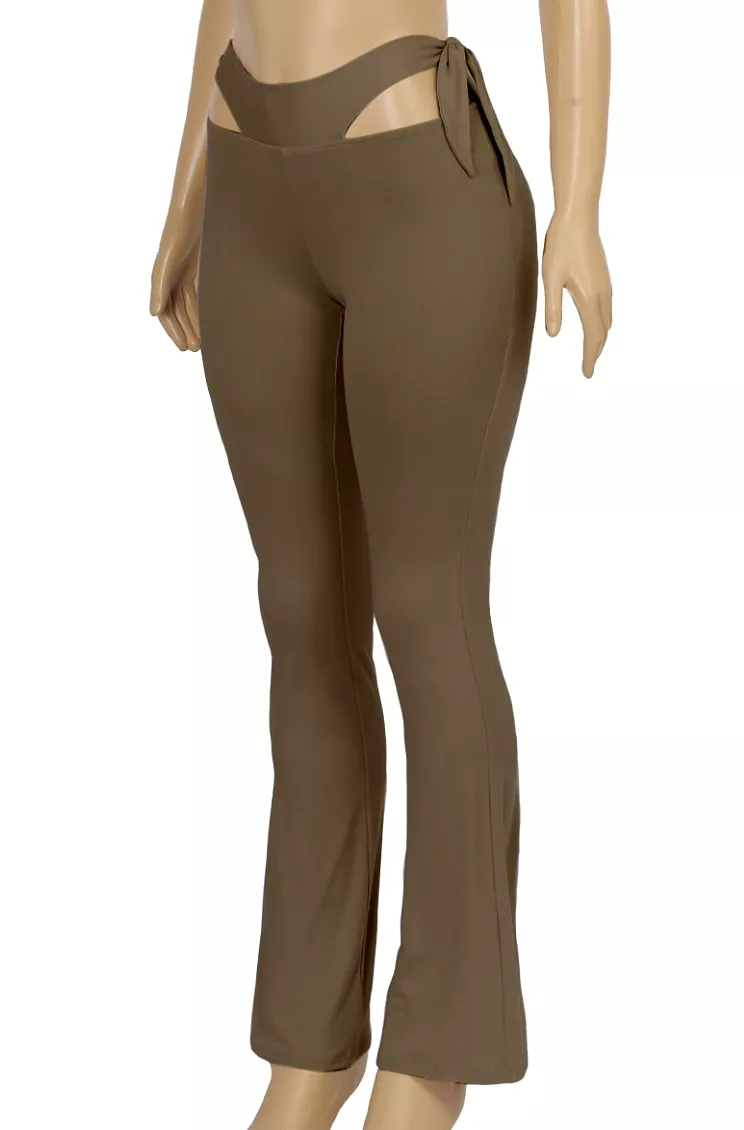 Sheridan Flare Leggings - Brown