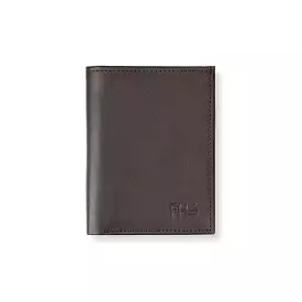 Sleek-Fold Leather Wallet - Brown