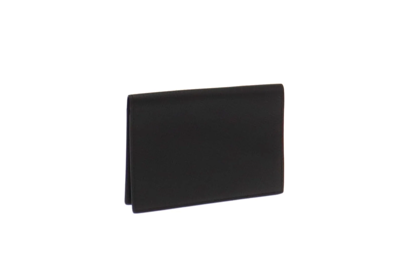 Smythson Black Leather Passport Wallet