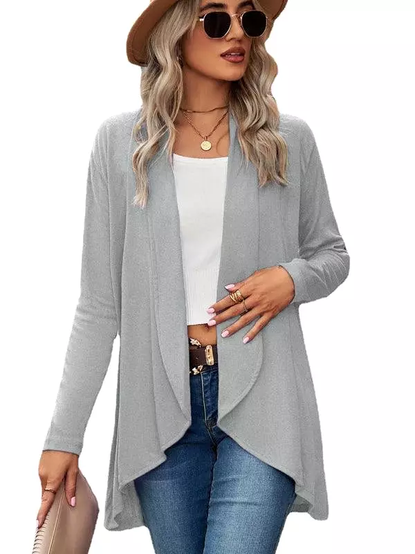 Solid Loose Women Cardigan Sweater