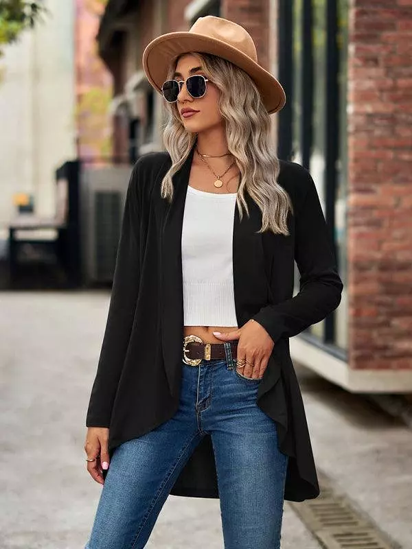 Solid Loose Women Cardigan Sweater