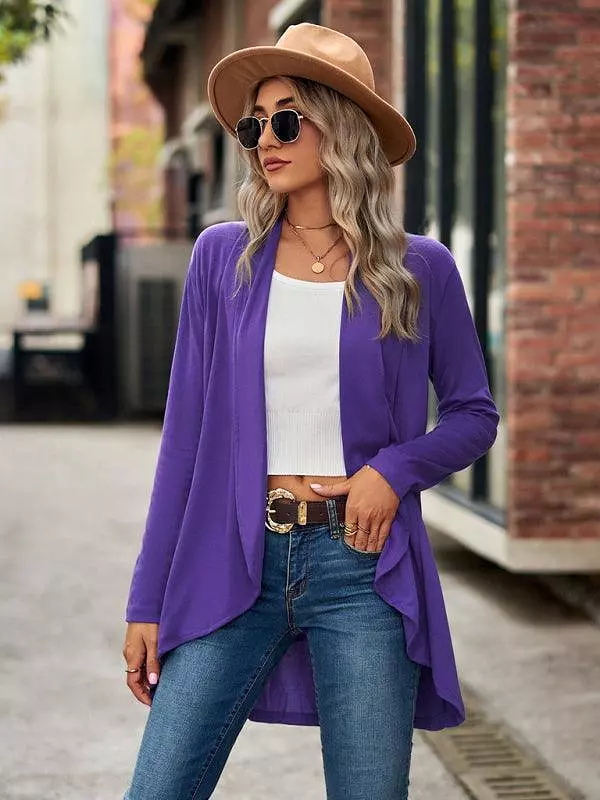 Solid Loose Women Cardigan Sweater