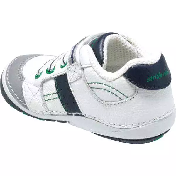 Stride Rite White/Navy Artie Soft Motion Toddler Sneaker