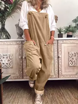 Stylish and Versatile Women's Baggy Overalls in Multiple Colors and Sizes