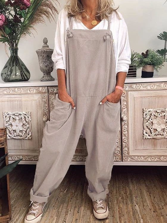 Stylish and Versatile Women's Baggy Overalls in Multiple Colors and Sizes