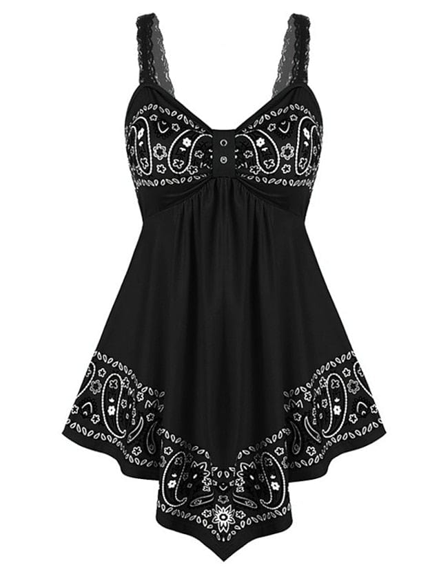 Stylish Women's Plus Size Lace Camisole Summer Top