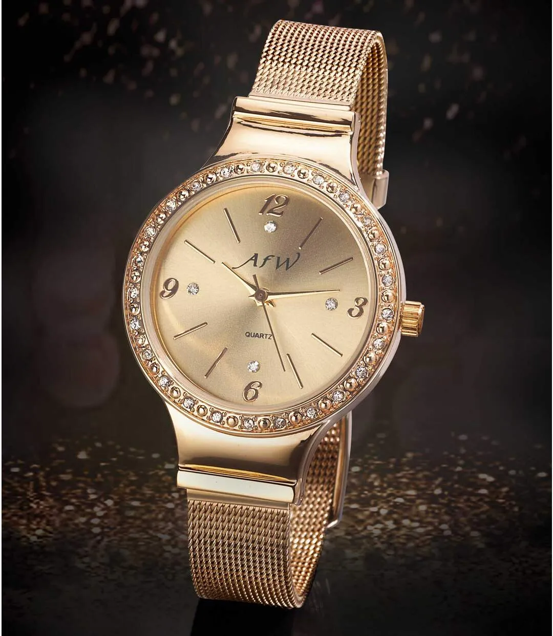 Stylish Women's Watch - Embellished with Swarovski® Crystals