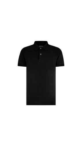 Tennis Piqué Polo - Black