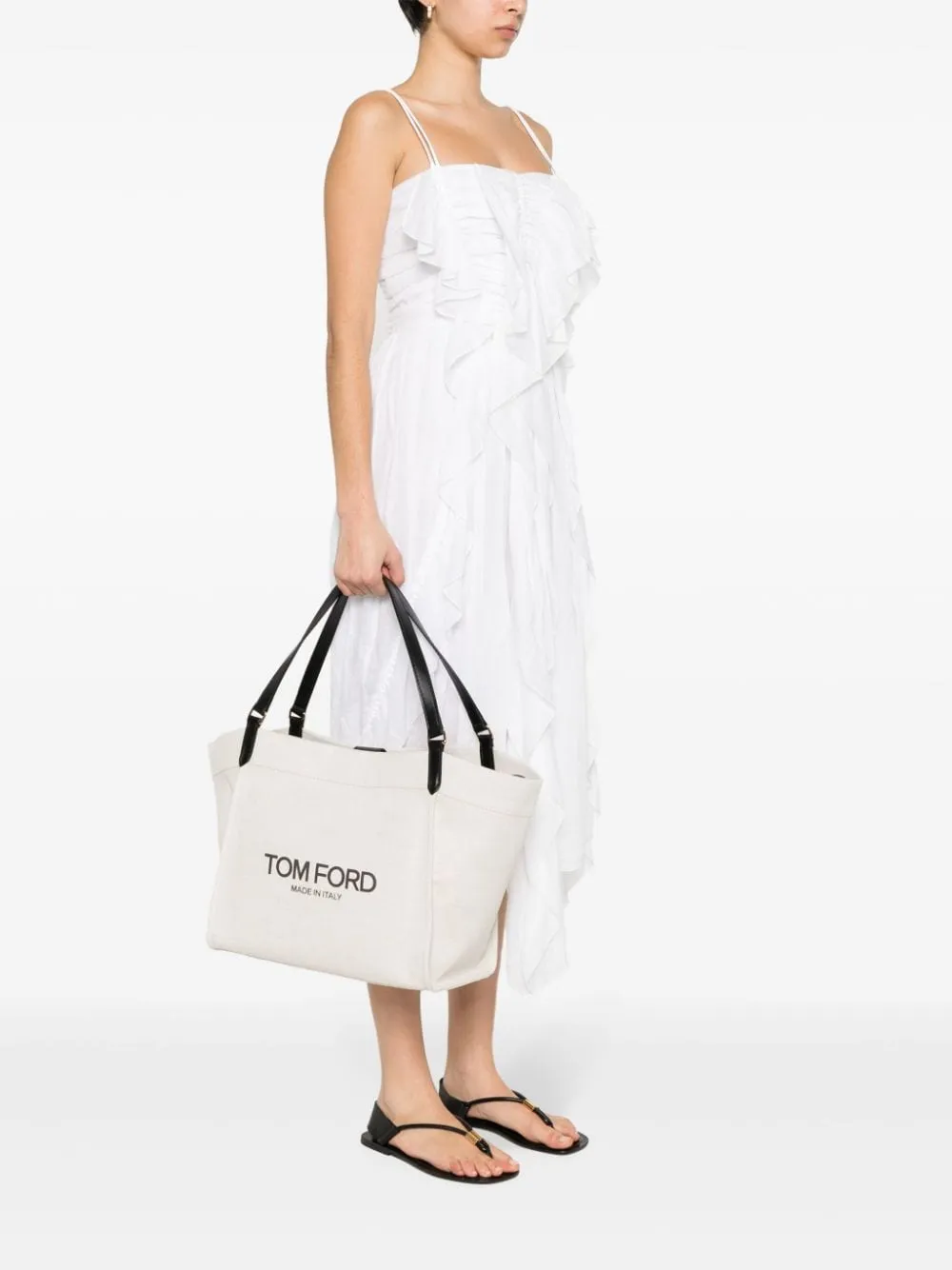 TOM FORD Stylish 2024 Women's White Tote Bag