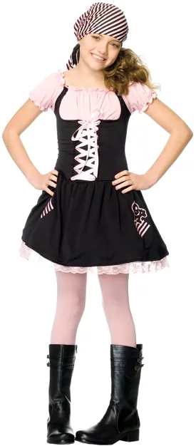 Treasure Hunt Pirate Dress Girls Medium Costume