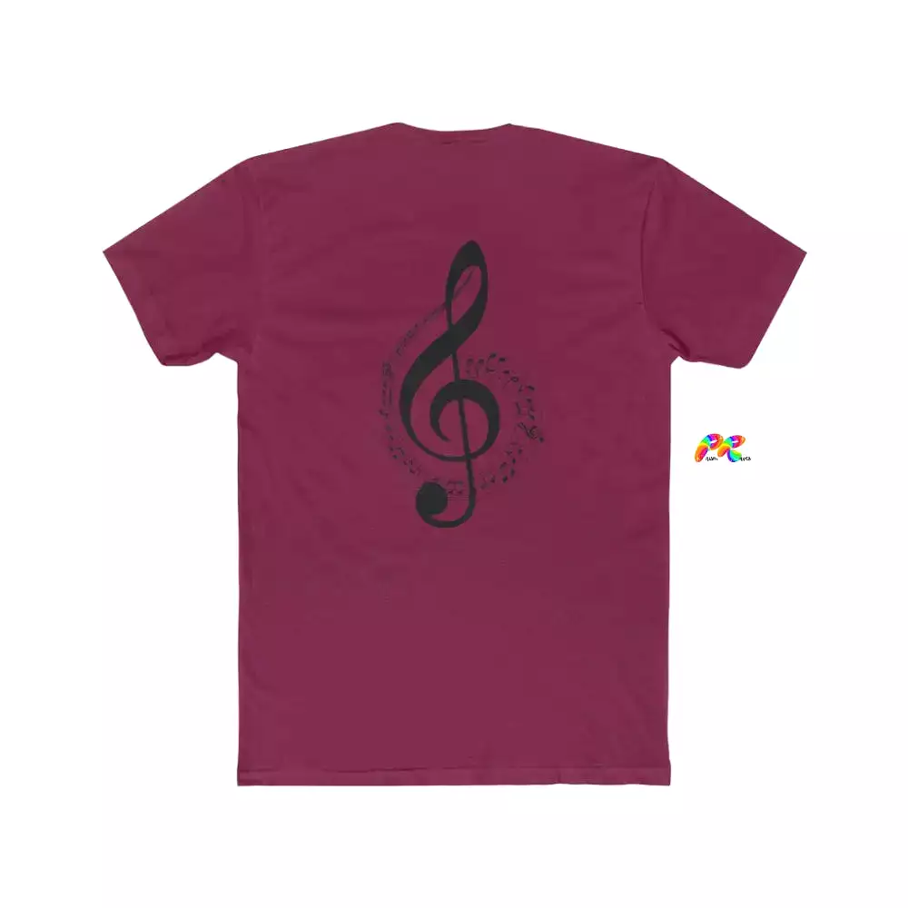 Treble Clef Shirt Men's Cotton Crew T-Shirt