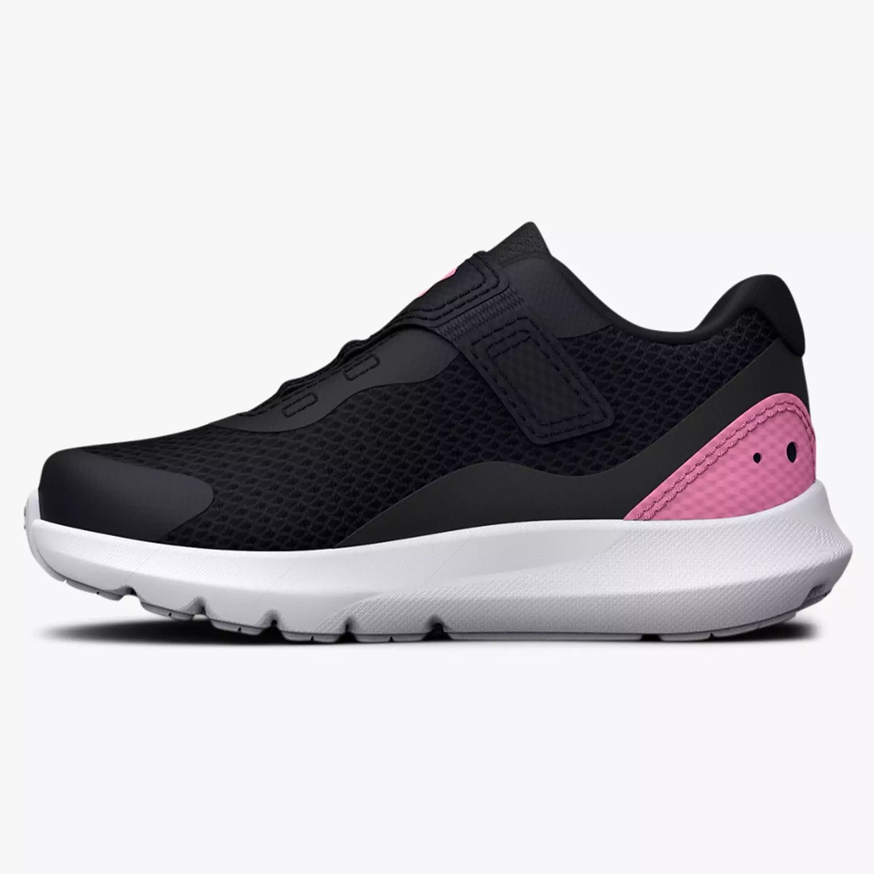 Under Armour Black/Flamingo Surge 3 Toddler Sneaker