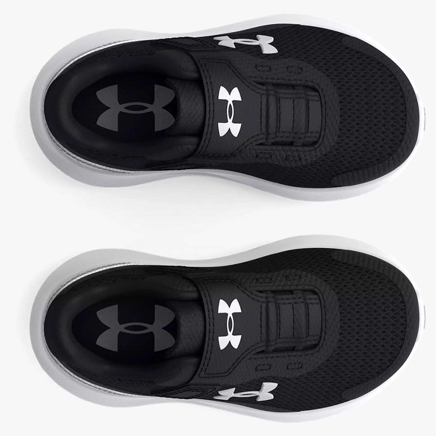 Under Armour Black/White Rogue 3 Toddler Sneaker