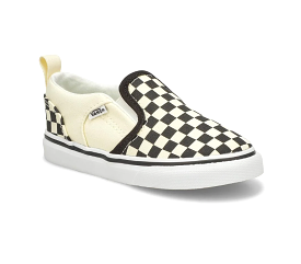 VANS Black Checkerboard Asher V Baby/Toddler Sneaker