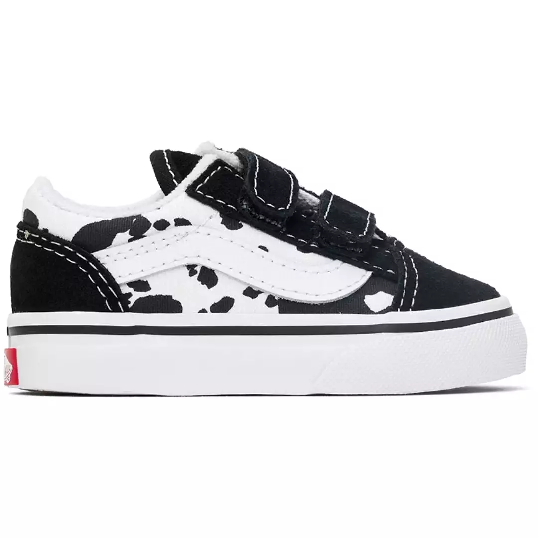 VANS Cow Black/White Toddler Sneaker