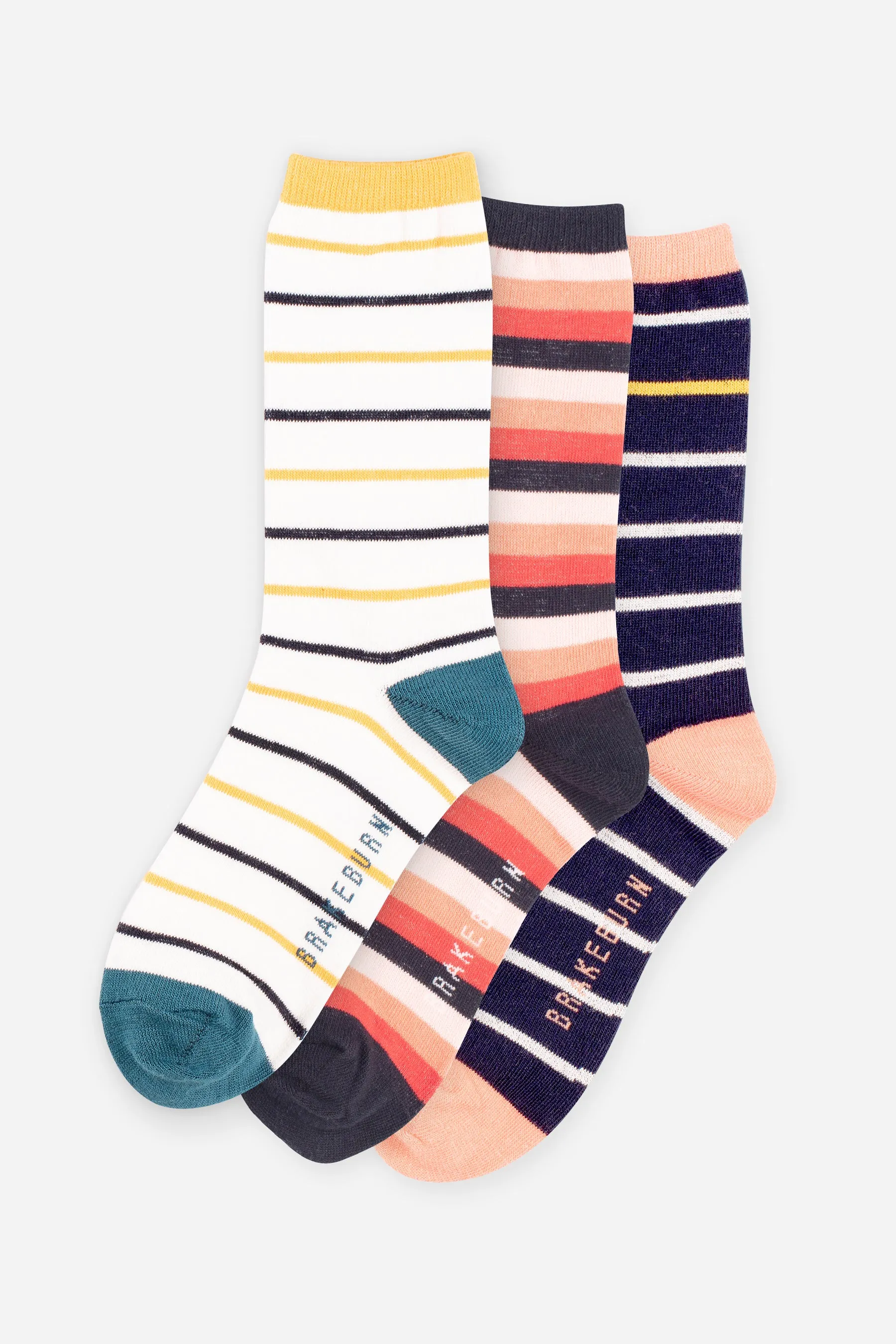 Women's Multistrip Socks 3 Pack