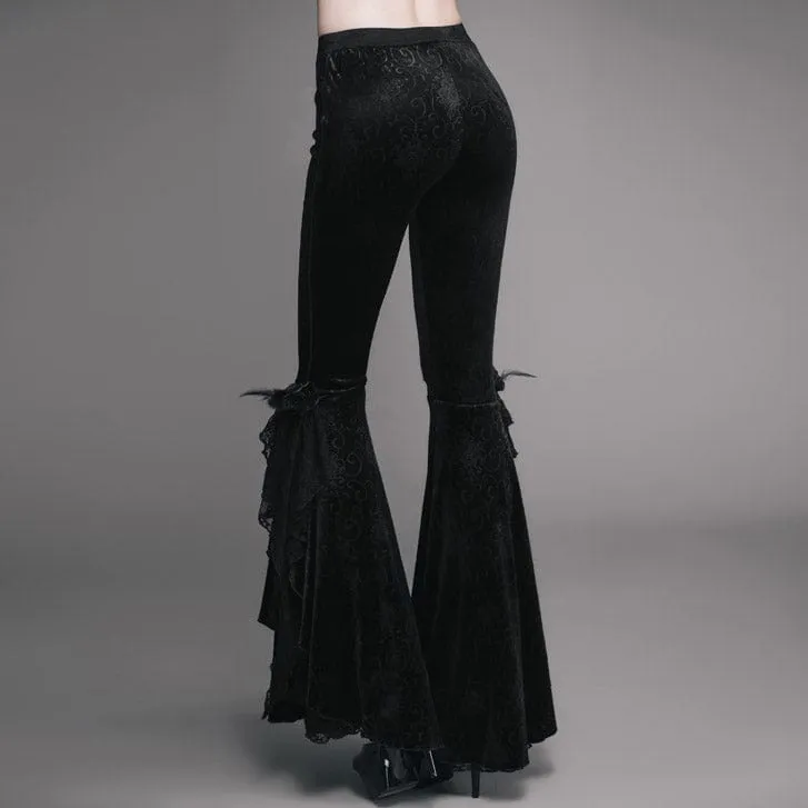 Women's Stylish Punk Flared Trousers