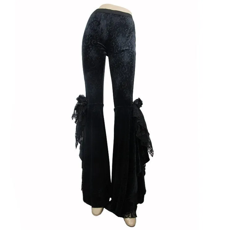 Women's Stylish Punk Flared Trousers