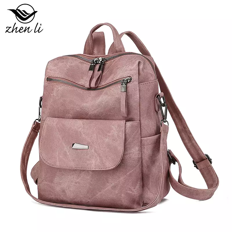 Women's stylish retro backpack