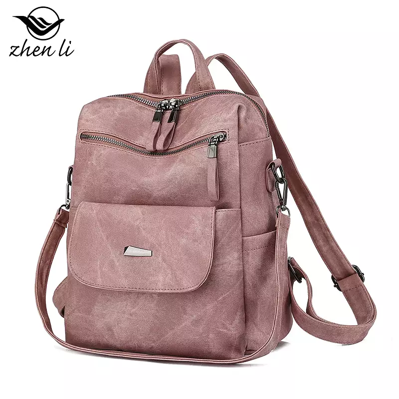 Women's stylish retro backpack