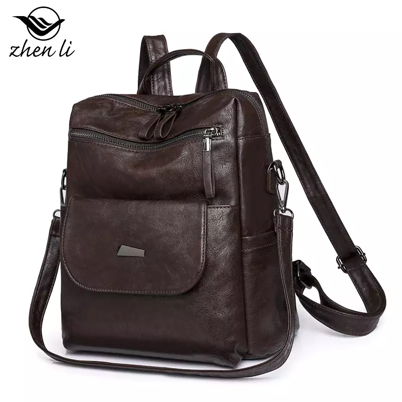 Women's stylish retro backpack