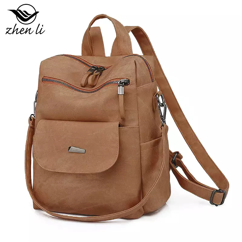 Women's stylish retro backpack